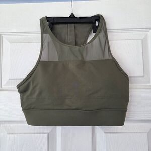 ZYIA Olive Mesh Sports Bra